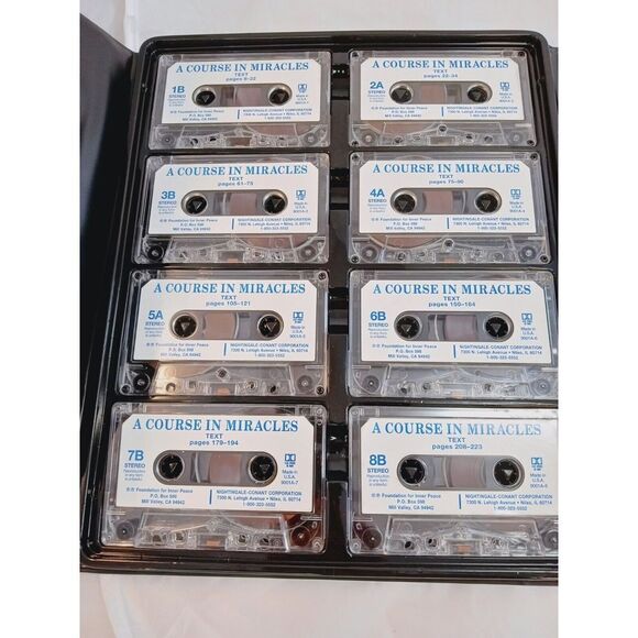 1986 Course in Miracles Foundation For Inner Peace‎ 42 Cassette Tapes & Book - Picture 4 of 10